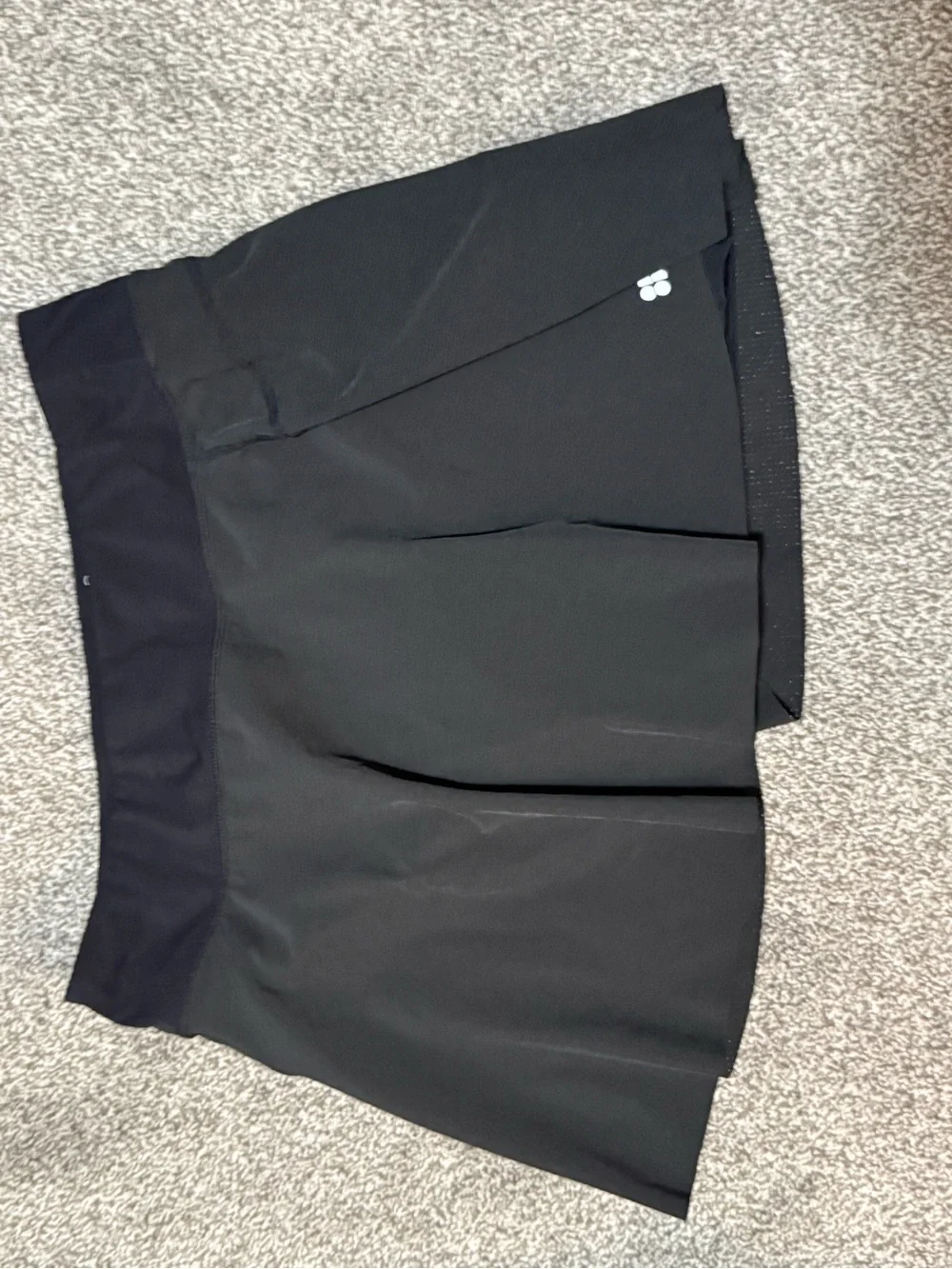 Sweaty Betty Black Athletic Skort with Built-In Shorts